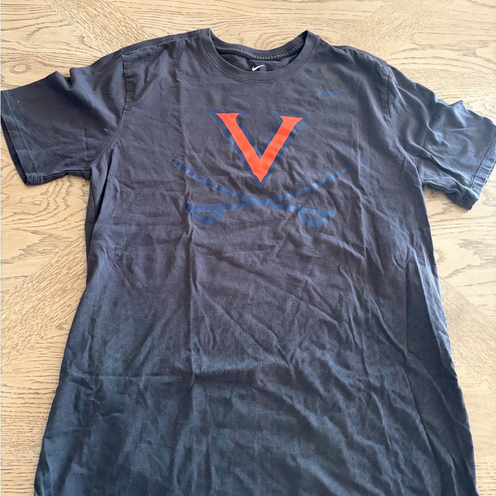 Nike Black T-Shirt with Orange Graphic